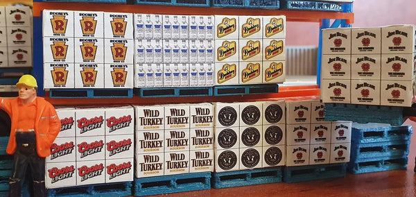 1:50 Scale model pallet load of ABSOLUT VODKA
