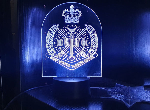 Edge lit acrylic light, Military Army Logistics (ALTC)