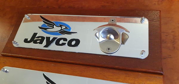 Stainless steel wall mounted bottle opener 'JAYCO'