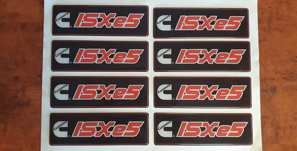 EPOXY DOMED DECALS CUMMINS ISX e5