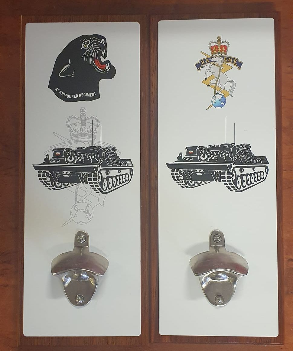 1st Armoured Regiment and Tech Support Squadron ARVM Bottle Opener