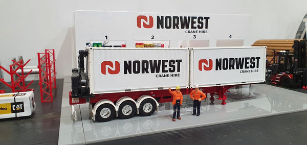 1:50 Scale Acrylic 4 Bay Showroom Diorama NORWEST CRANES