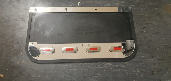 Custom Stainless Steel Mudflap Counterweights WITH LIGHTS