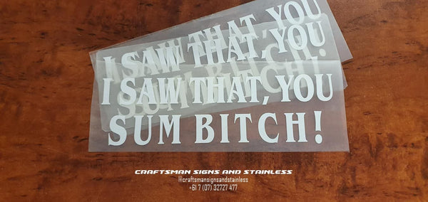 Smokey and the Bandit Vinyl Decal
