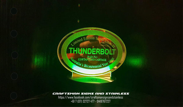 Acrylic edge lit MACK Bi Centennial SUPERLINER II 'THUNDERBOLT'