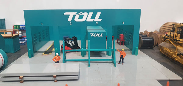 1:50 Scale Acrylic 4 Bay Showroom Diorama TOLL Transport