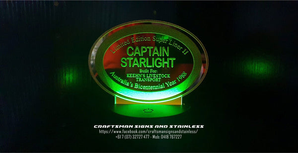 Acrylic edge lit MACK Bi Centennial SUPERLINER II 'CAPTAIN STARLIGHT'