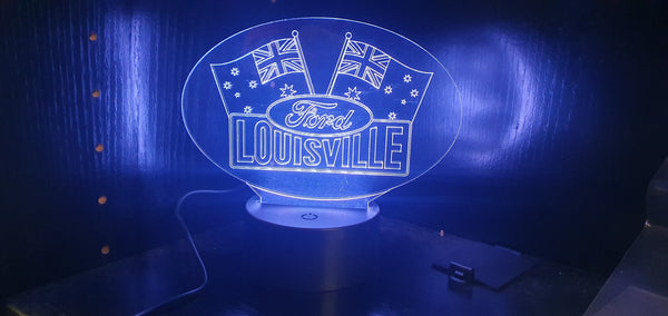 Acrylic 'edge lit' FORD LOUISVILLE
