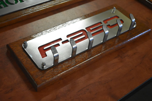 Stainless steel key ring holder F350 Red
