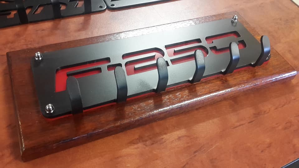 Key Ring holder (KRH), wall mounted Ford F250 Red