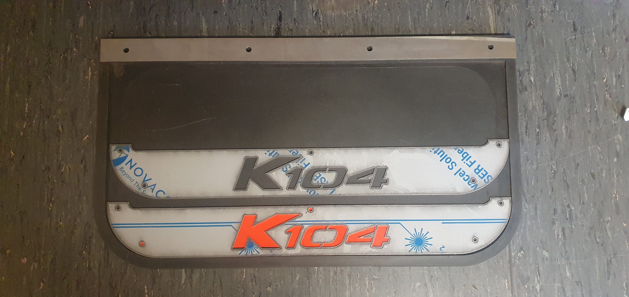Custom Stainless Steel Mudflap Counterweights K104 Kenworth