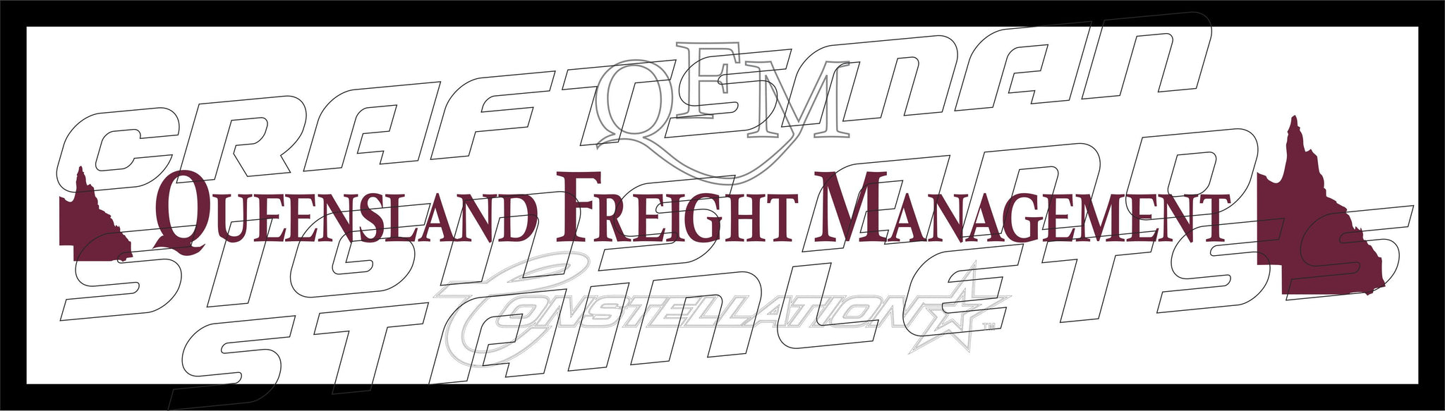 Bar/ Desk Mat Queensland Freight Management (QFM) #2