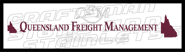 Bar/ Desk Mat Queensland Freight Management (QFM) #2