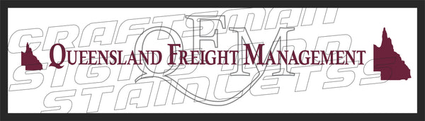 Bar/ Desk Mat Queensland Freight Management (QFM) #1