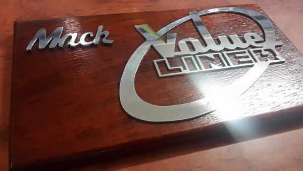 Custom Stainless Steel MACK 'VALUELINER' Badge