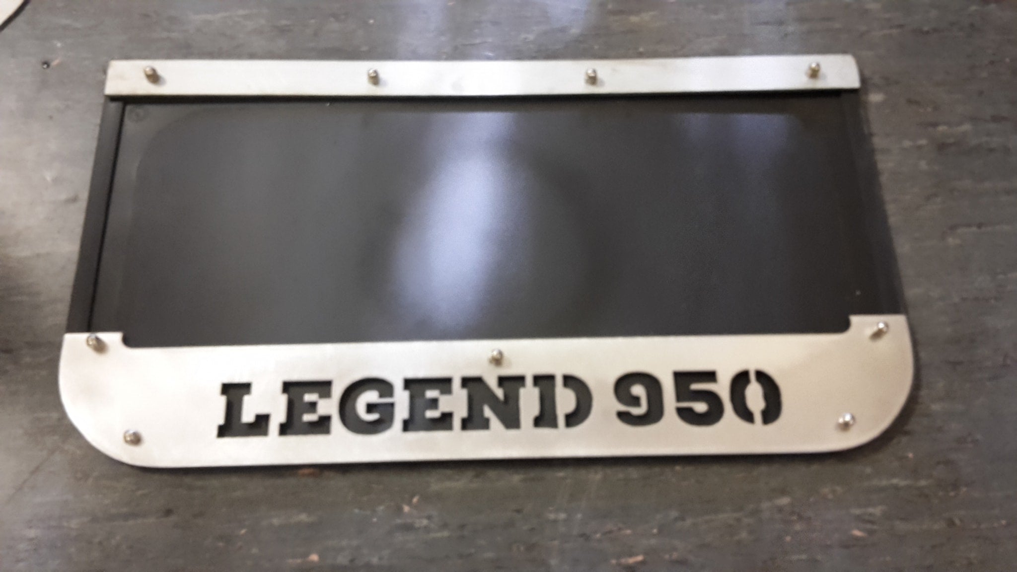 Custom Stainless Steel Mudflap Counterweights LEGEND 950