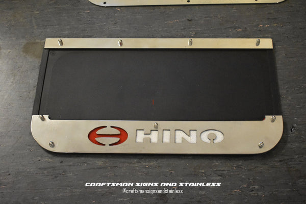 Custom Stainless Steel Mudflap Counterweights HINO