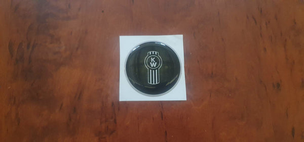 KENWORTH  'Smartwheel' steering wheel epoxy domed horn button 'skin' black