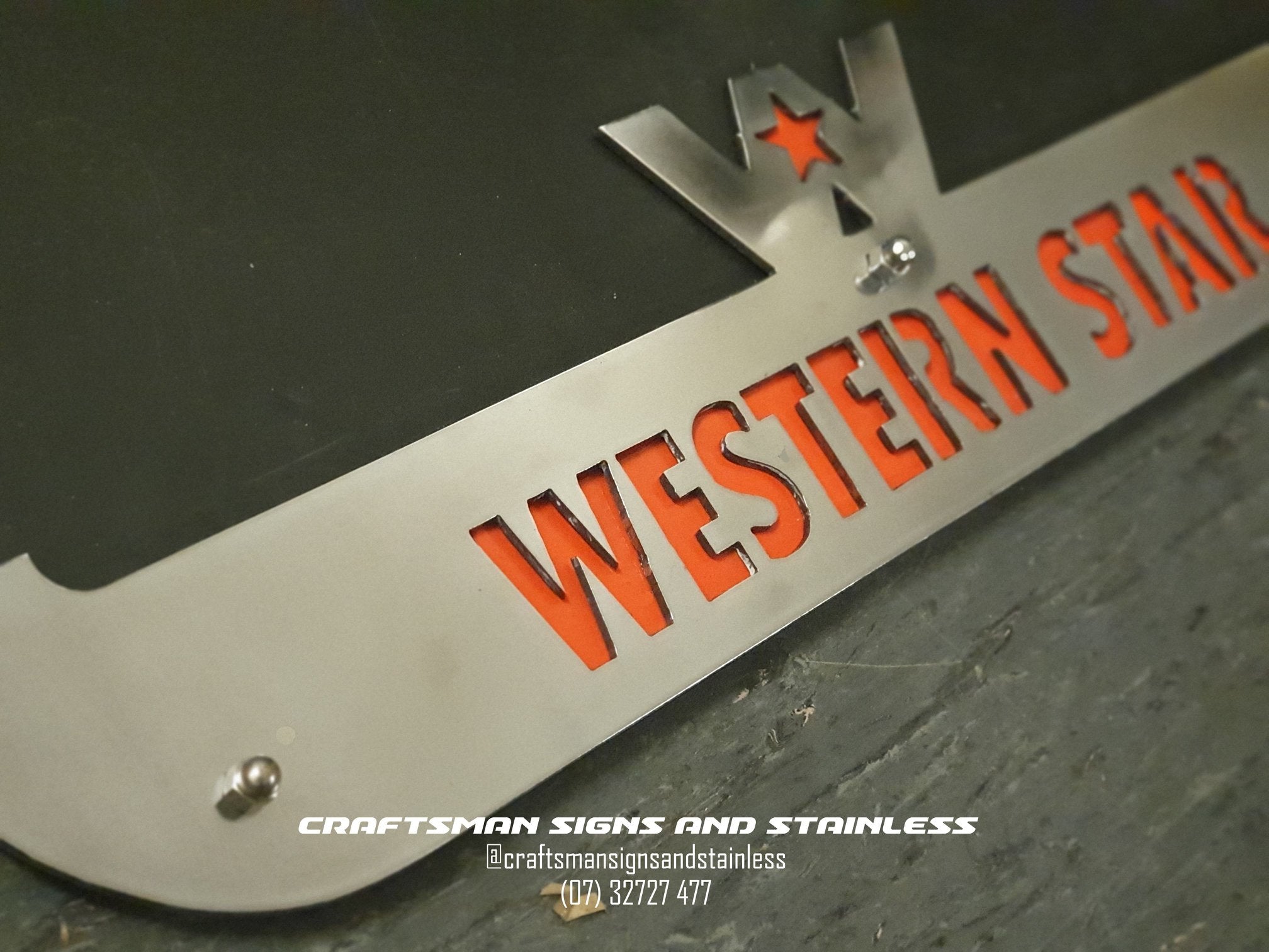 Stainless Steel Mudflap Counterweight Western Star
