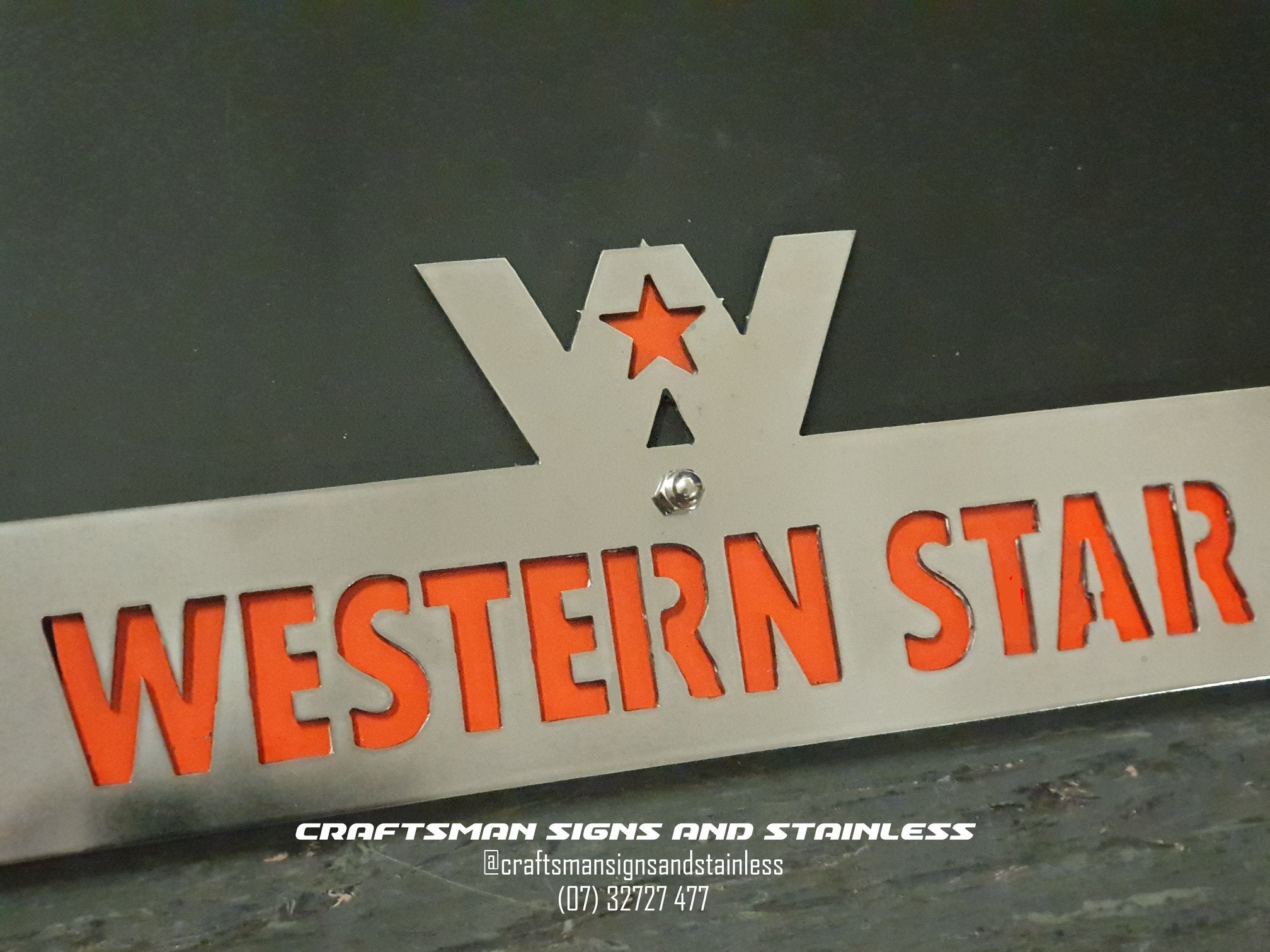 Stainless Steel Mudflap Counterweight Western Star