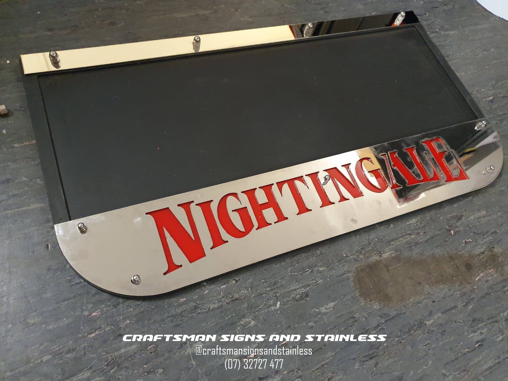 Custom Stainless Steel Mudflap Counterweight NIGHTINGALE