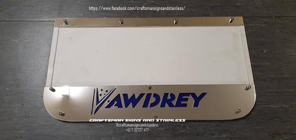 Custom Stainless Steel Mudflap Counterweight VAWDREY