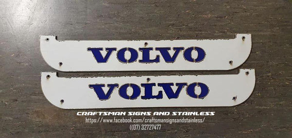 Custom Stainless Steel Mudflap Counterweights VOLVO