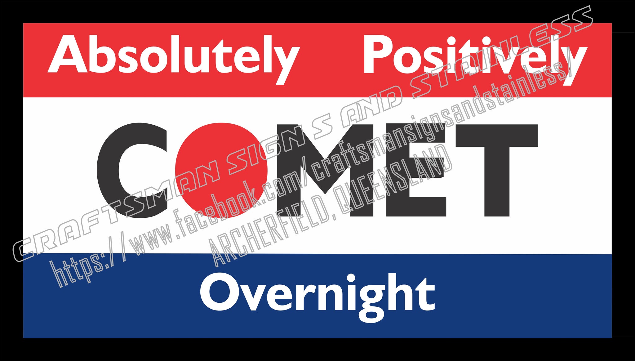 COMET OVERNIGHT EXPRESS Bar Mat 2