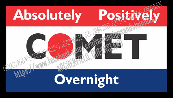 COMET OVERNIGHT EXPRESS Bar Mat 2