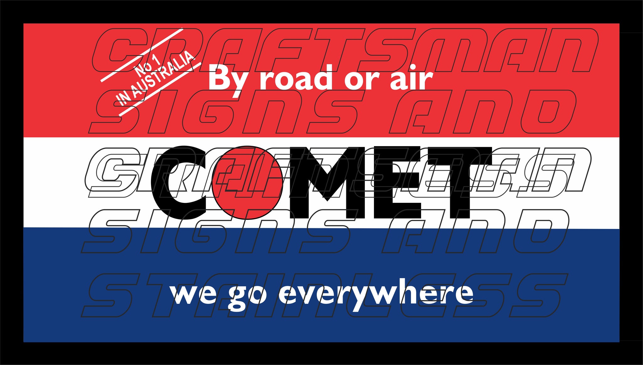 COMET EXPRESS WE GO EVERY WHERE Bar Mat
