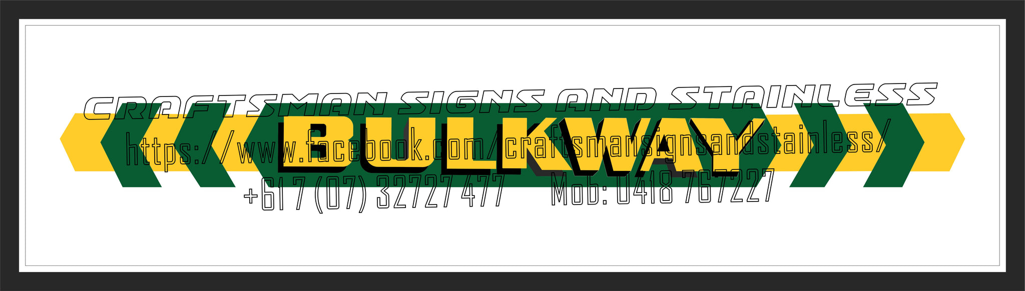 CUBICO BULKWAY Green Logo Bar Mat