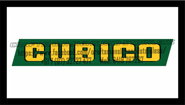 CUBICO Green Logo Bar Mat