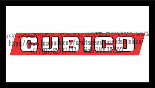 CUBICO Old Red Logo Bar Mat