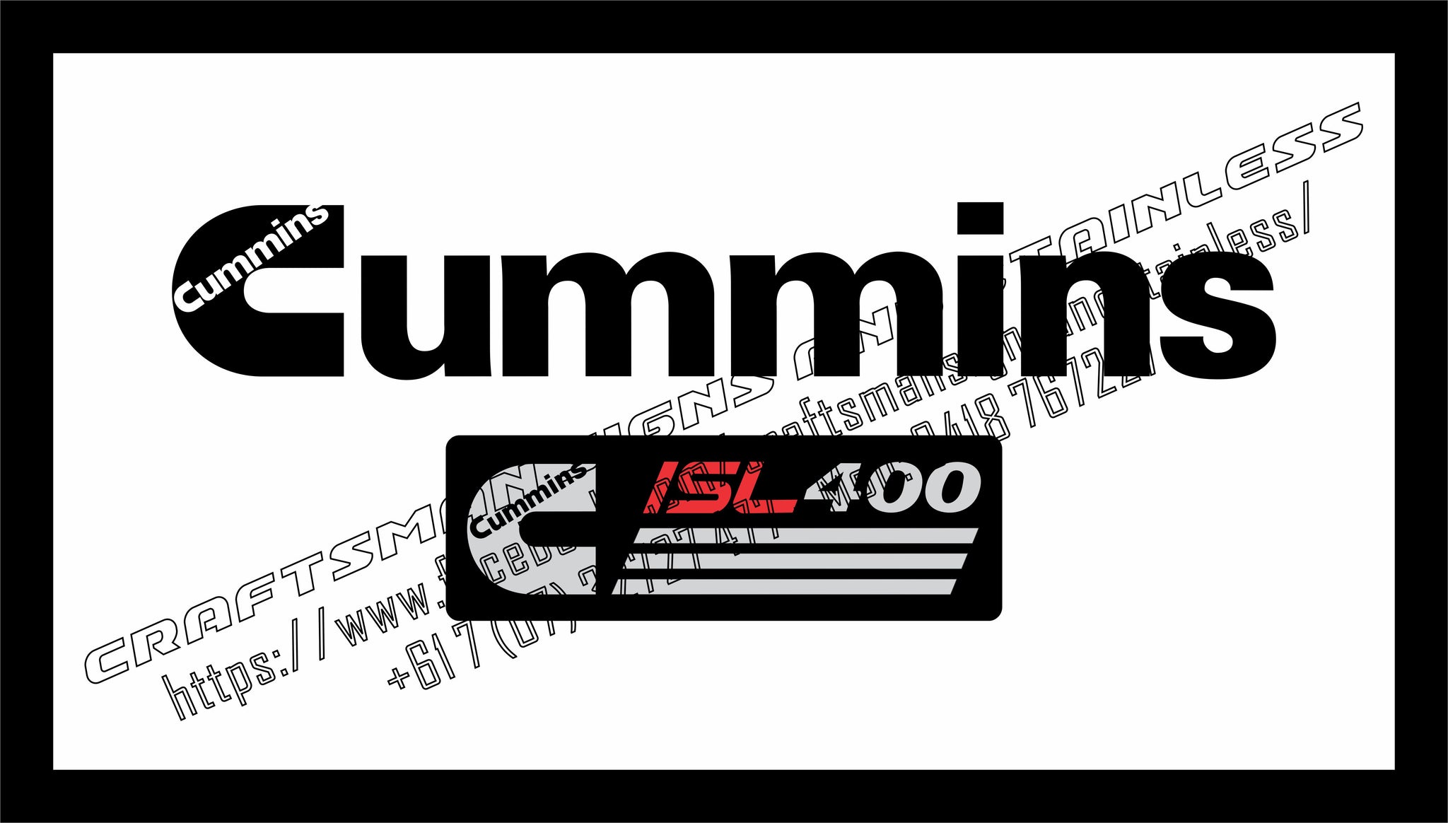 CUMMINS ISL 400 Badge Bar Mat
