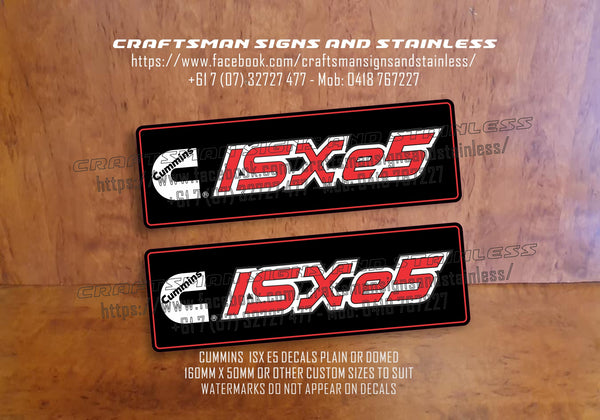 Reproduction CUMMINS ISXe5 Epoxy domed decal