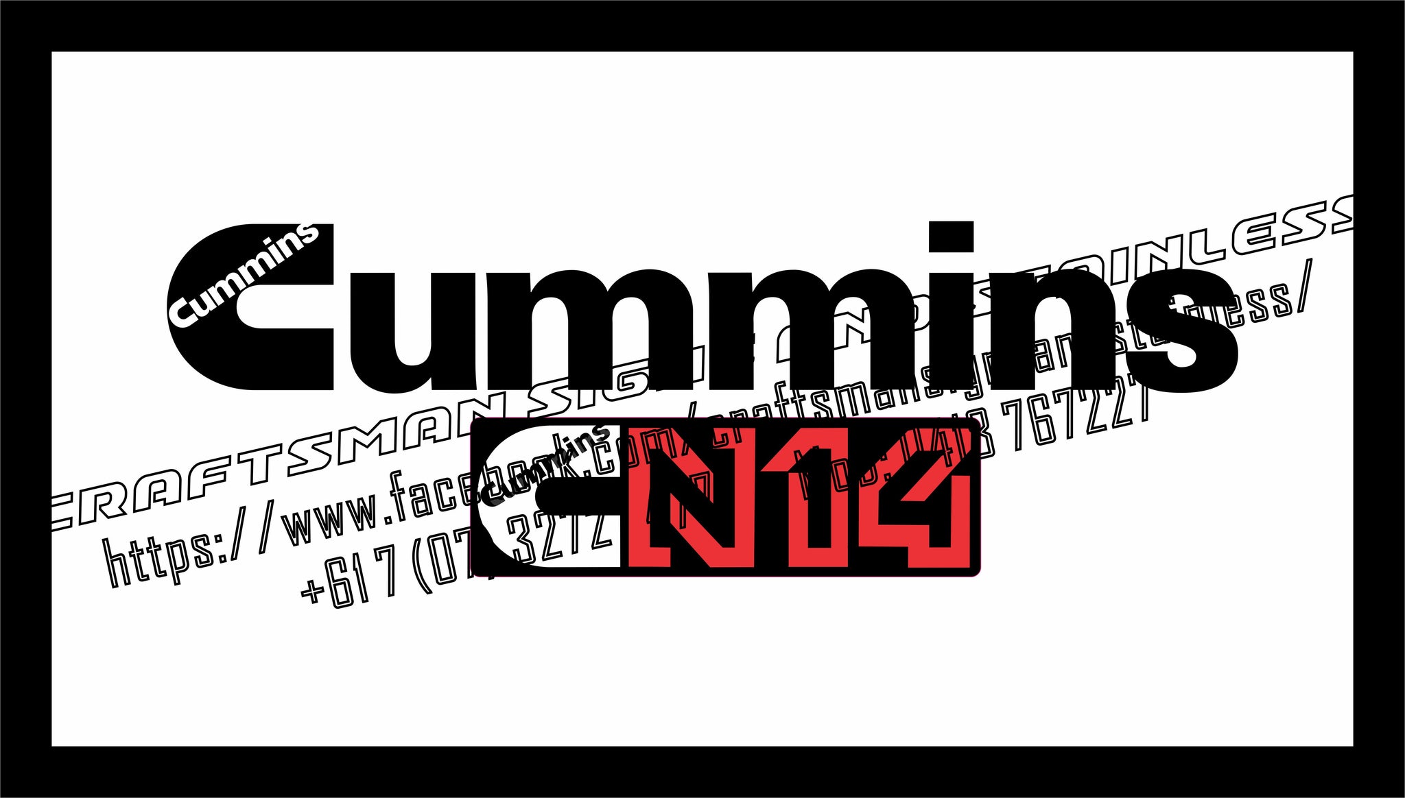 CUMMINS N14 Badge Bar Mat