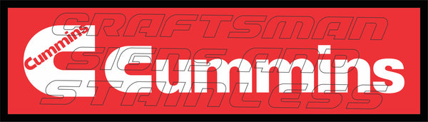 CUMMINS RED 'C' BADGE Bar Mat