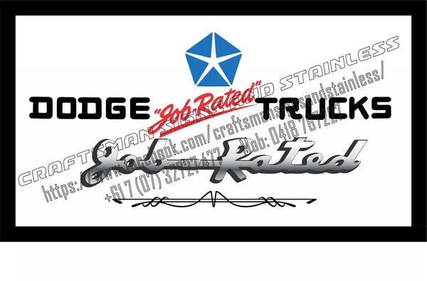 DODGE 'Job Rated' Trucks Bar Mat