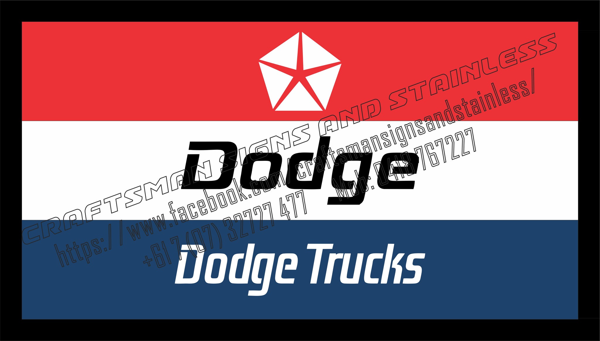 DODGE Trucks Bar Mat