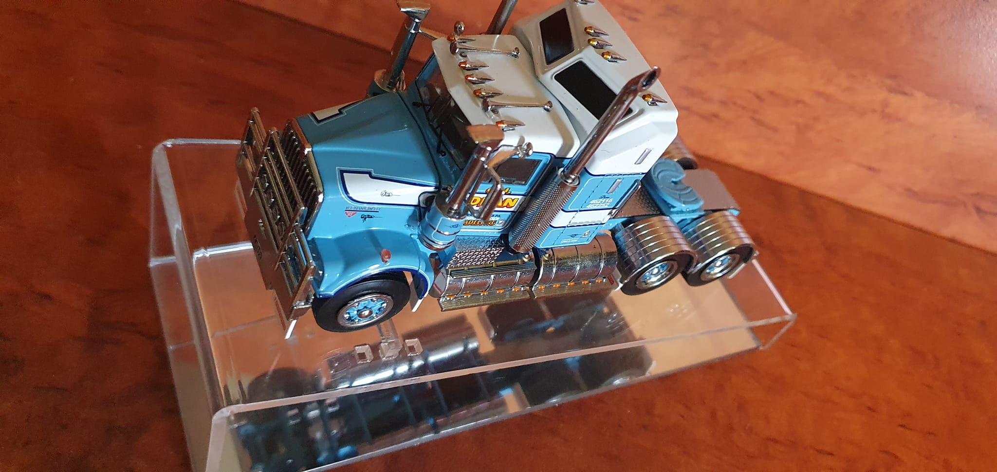 Laser cut acrylic display ramp