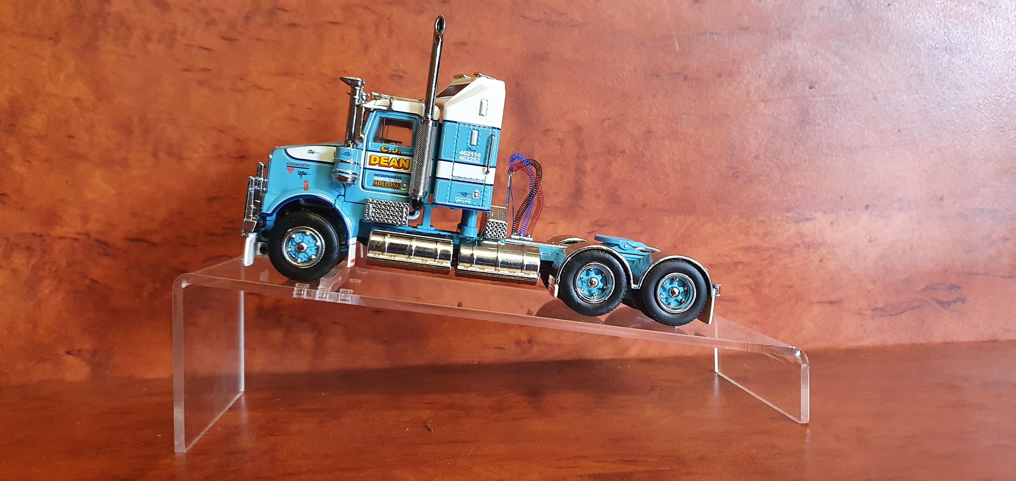 Laser cut acrylic display ramp