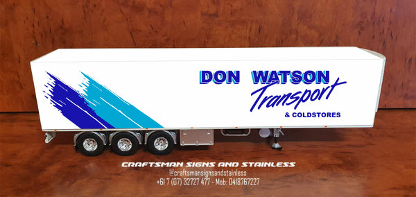 Diecast decal livery set 1:50 scale TEKNO 'REEFER' Don Watson