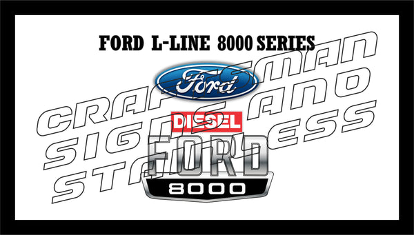 Ford Louisville 8000 DIESEL Badge Bar Mat