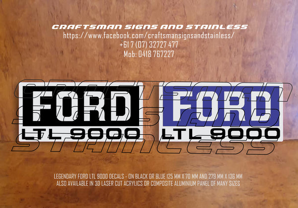 FORD TRUCKS DECAL LTL9000