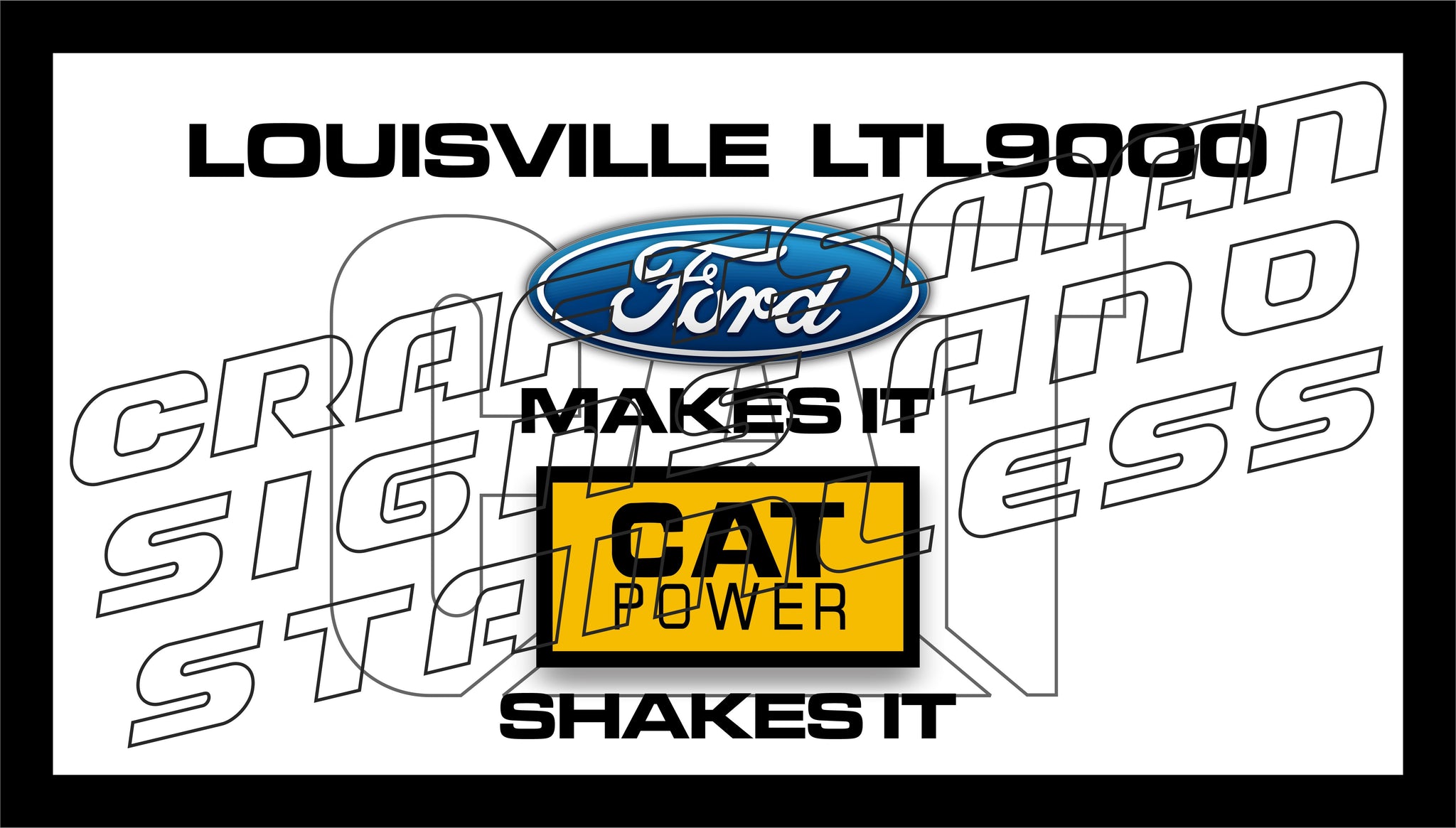 Ford LOUISVILLE LTL 9000 CAT Shakes it Bar Mat