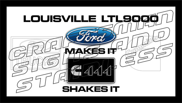 Ford LOUISVILLE LTL 9000 CUMMINS 444 Shakes it Bar Mat