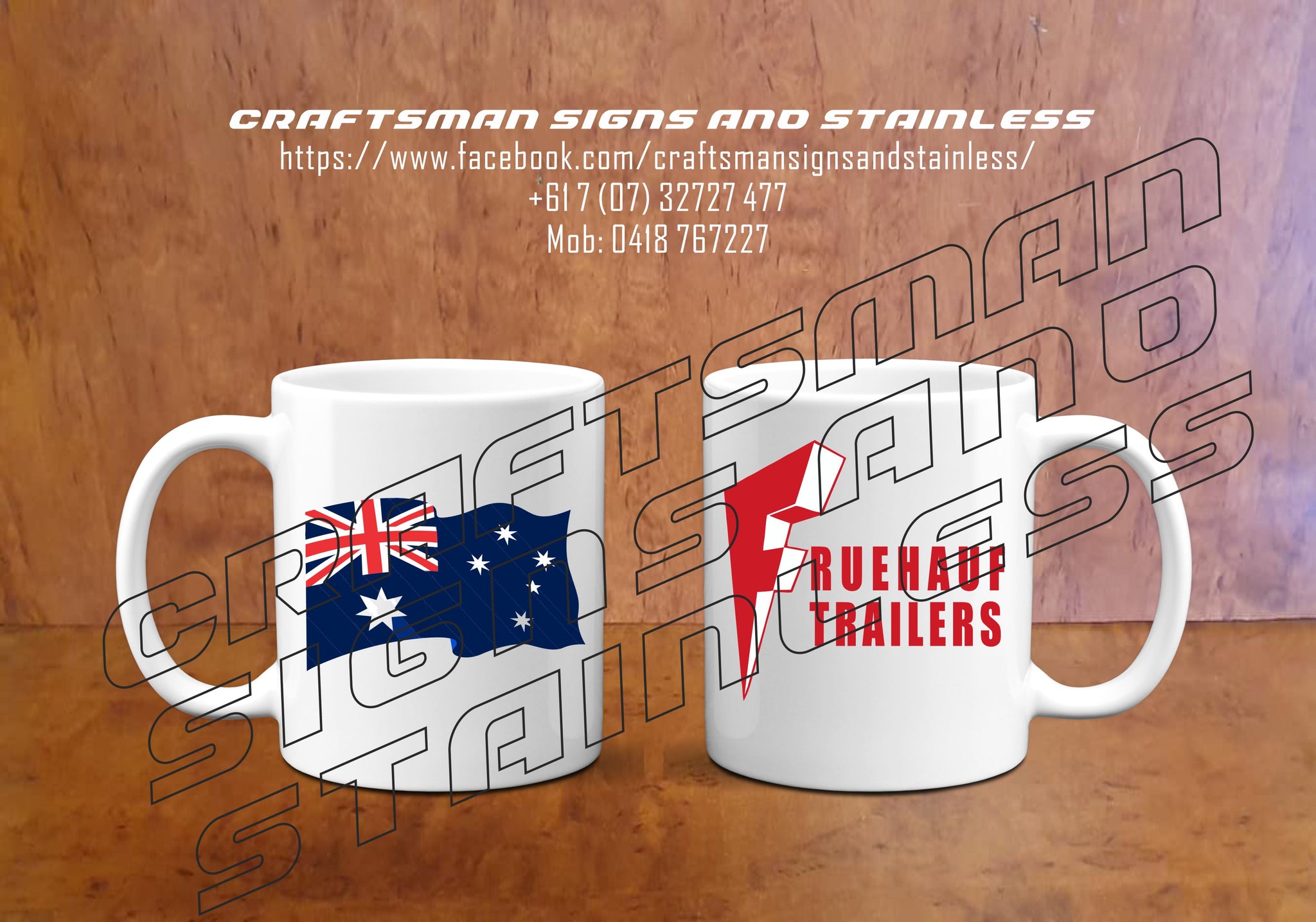 Fruehauf Trailer Red F Coffee Mug