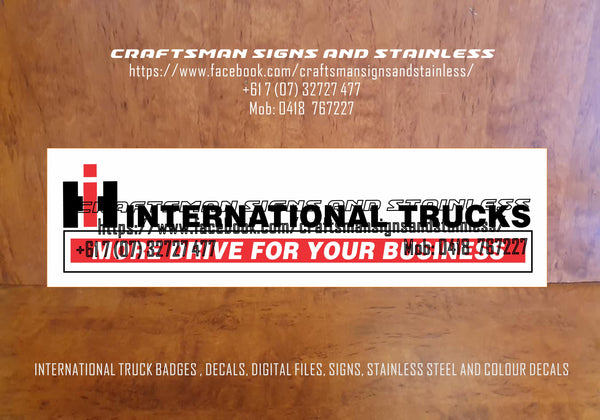 INTERNATIONAL MARKETING DECAL
