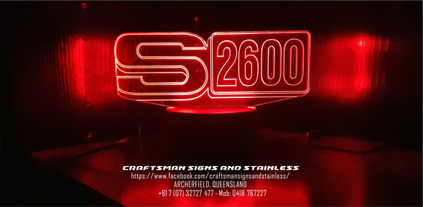 Acrylic 'edge lit' INTERNATIONAL S LINE 2600