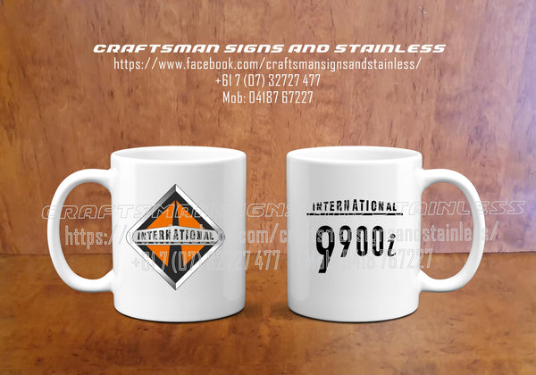 Custom white ceramic Coffee Mug INTERNATIONAL 9900i